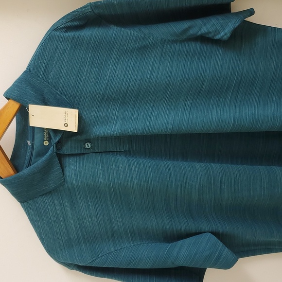 Nwt Haggar clothing short sleeves men's t-shirt size L - Picture 2 of 8